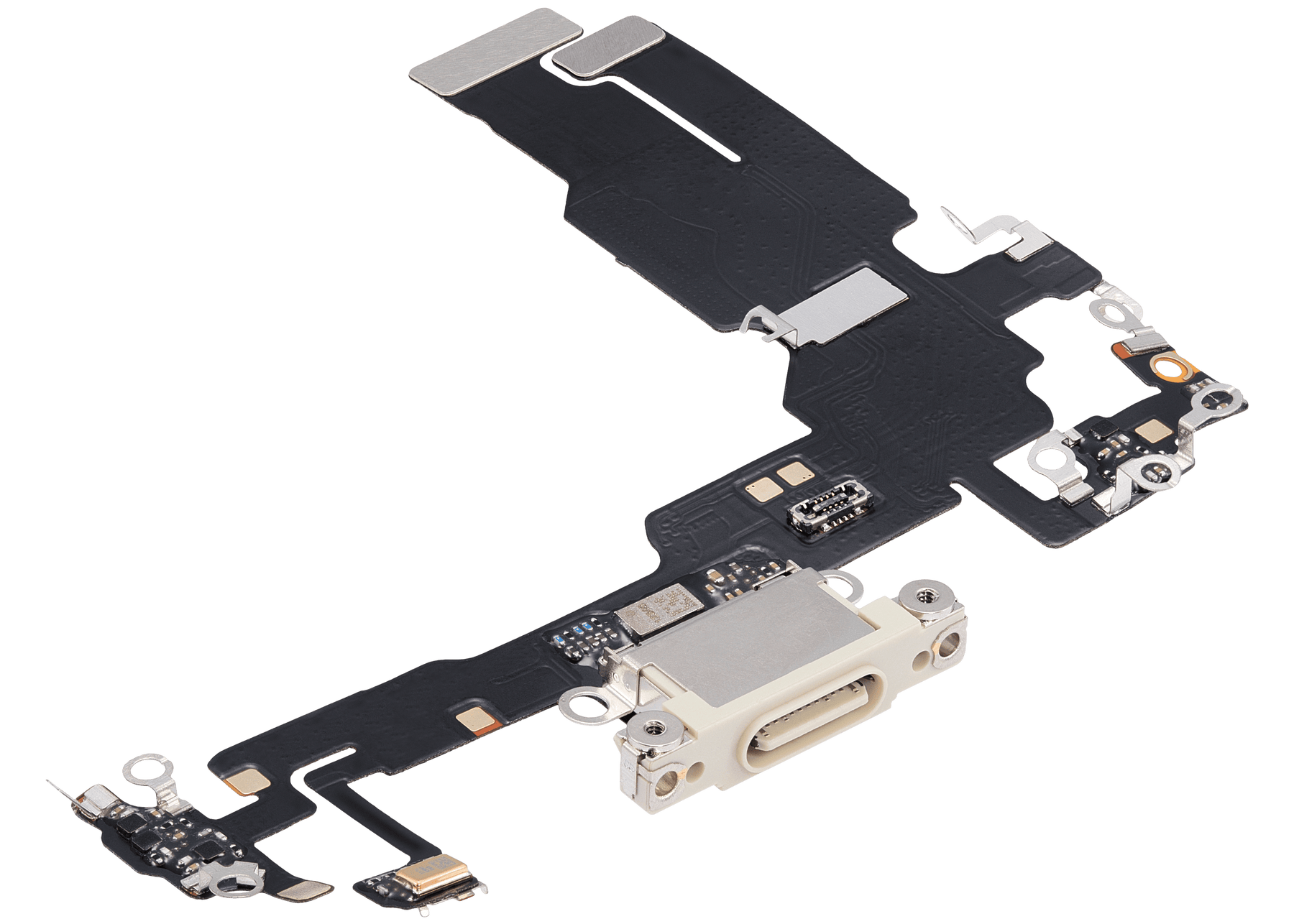 Charging Port Flex Cable Compatible For iPhone 15 (Aftermarket Plus) (Yellow)