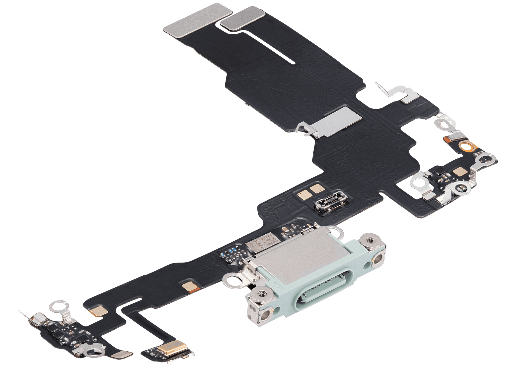 Charging Port Flex Cable Compatible For iPhone 15 (Aftermarket Plus) (Green)