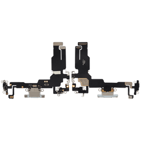 Charging Port Flex Cable Compatible For iPhone 15 (Aftermarket Plus) (Blue)
