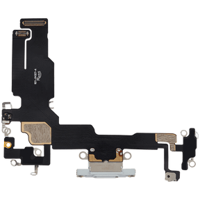 Charging Port Flex Cable Compatible For iPhone 15 (Aftermarket Plus) (Blue)