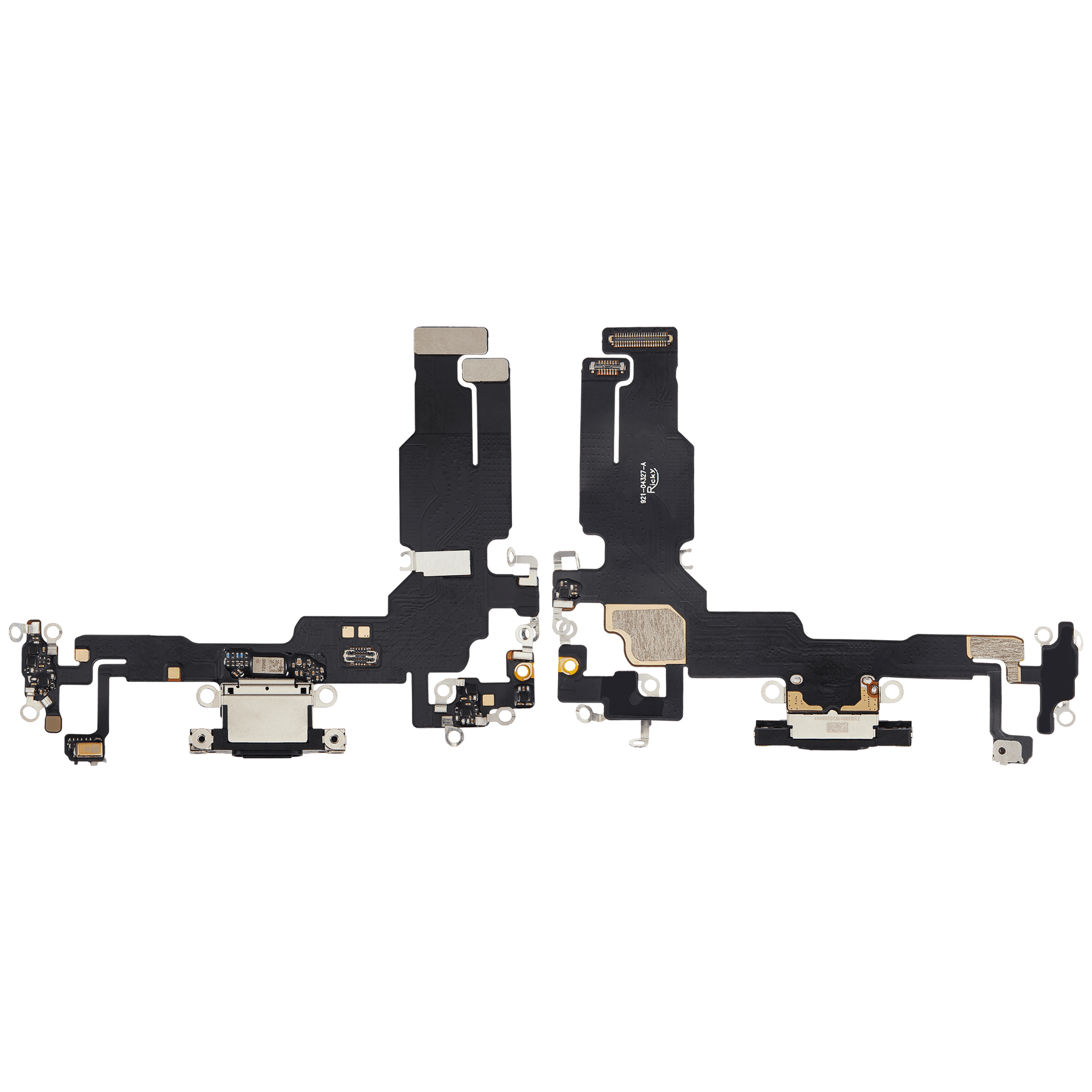 Charging Port Flex Cable Compatible For iPhone 15 (Aftermarket Plus) (Black)