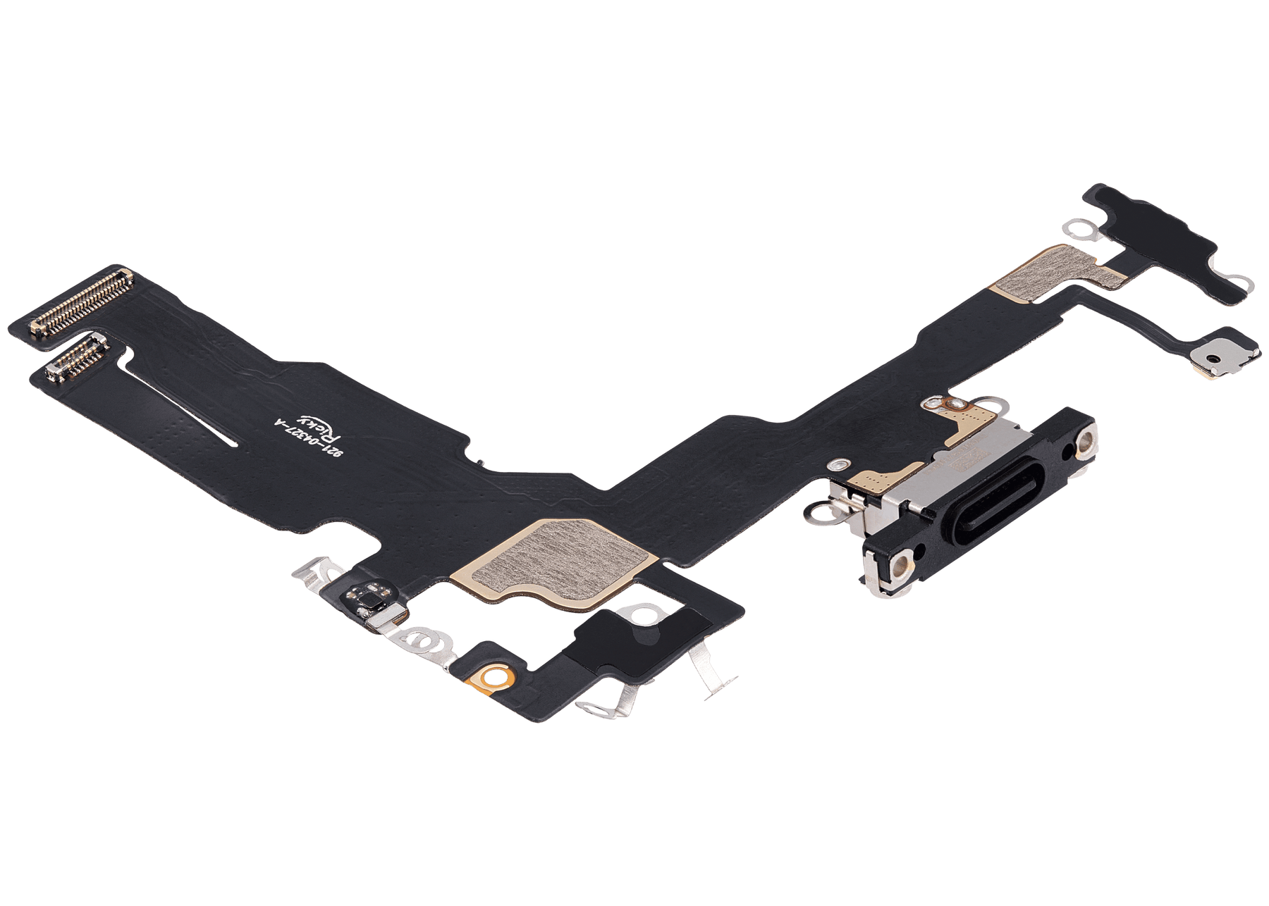 Charging Port Flex Cable Compatible For iPhone 15 (Aftermarket Plus) (Black)