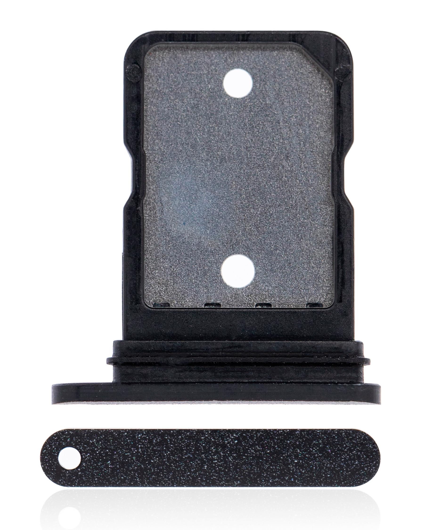 Single Sim Card Tray Compatible For Google Pixel 5 Replacement (Just Black)