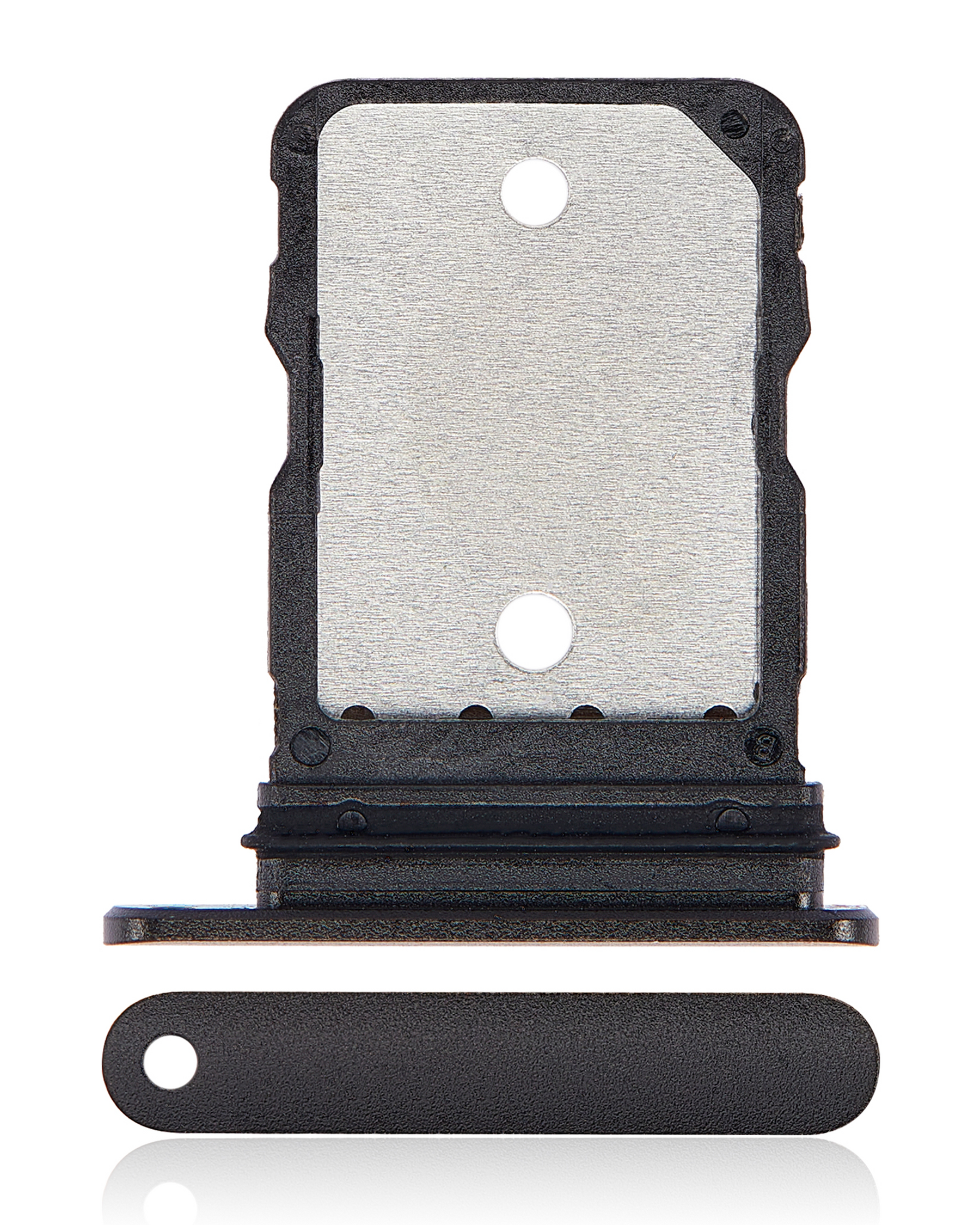 Single Sim Card Tray Compatible For Google Pixel 6 Replacement (Stormy Black)