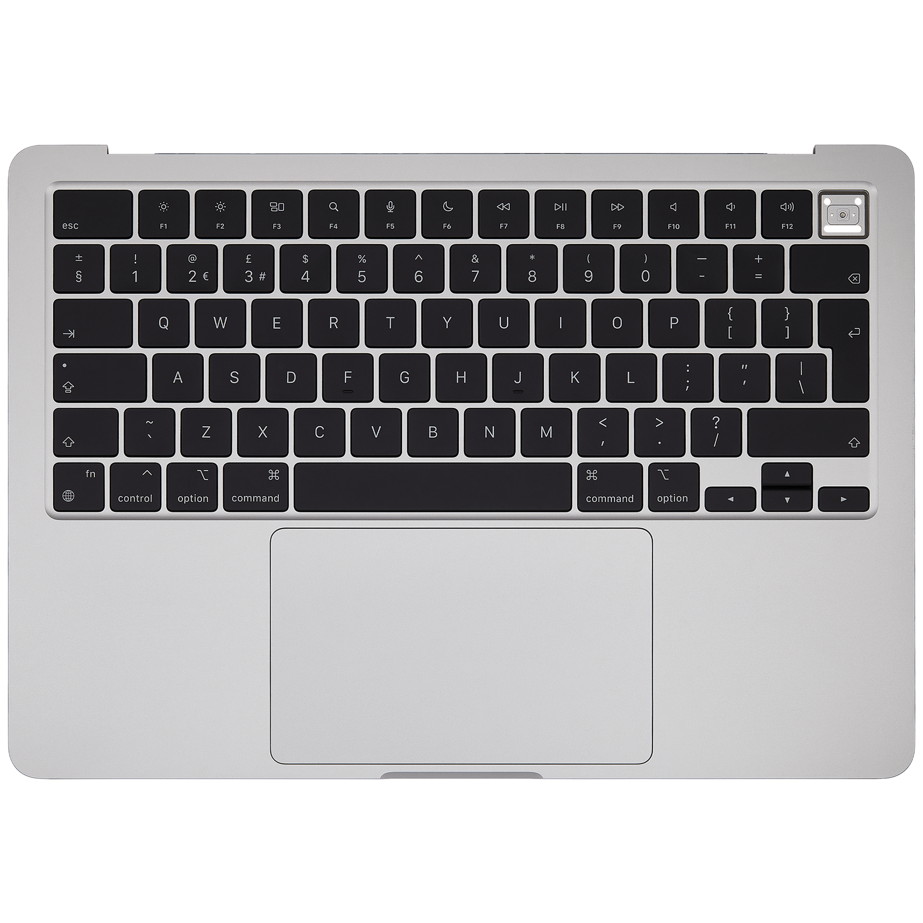 Top Case Assembly With Battery And Keyboard Compatible For MacBook Air 13" (A2681 / Mid 2022) (Silver) (UK Keyboard)