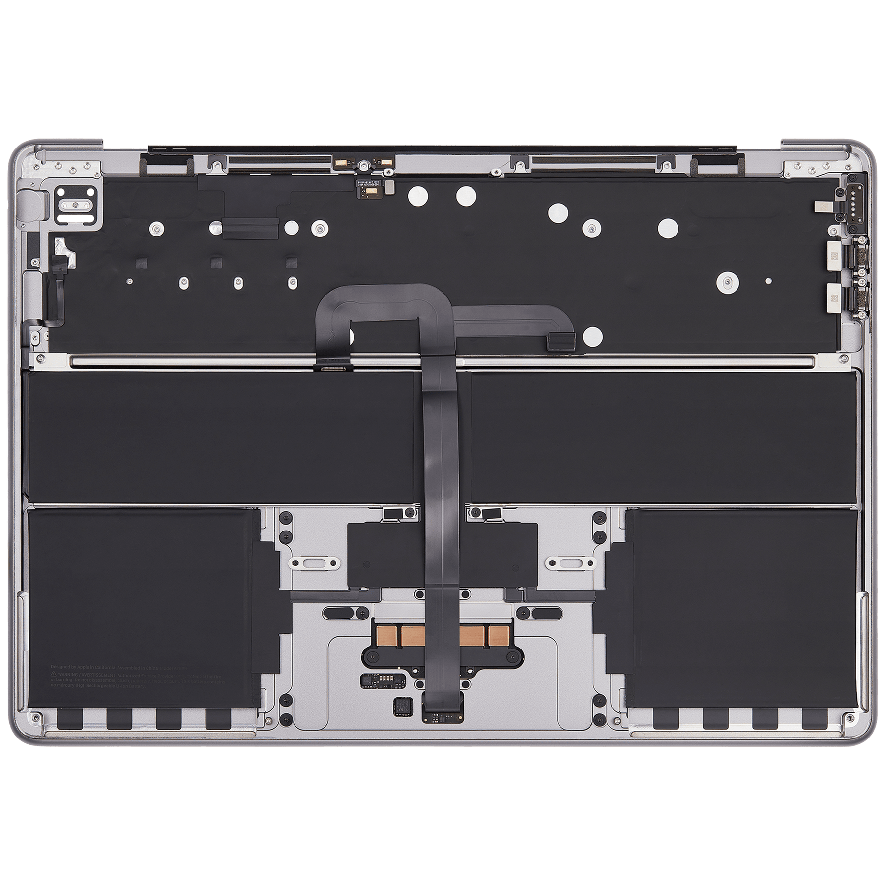 Top Case Assembly With Battery And Keyboard Compatible For MacBook Air 13" (A2681 / Mid 2022) (Space Gray) (UK Keyboard)