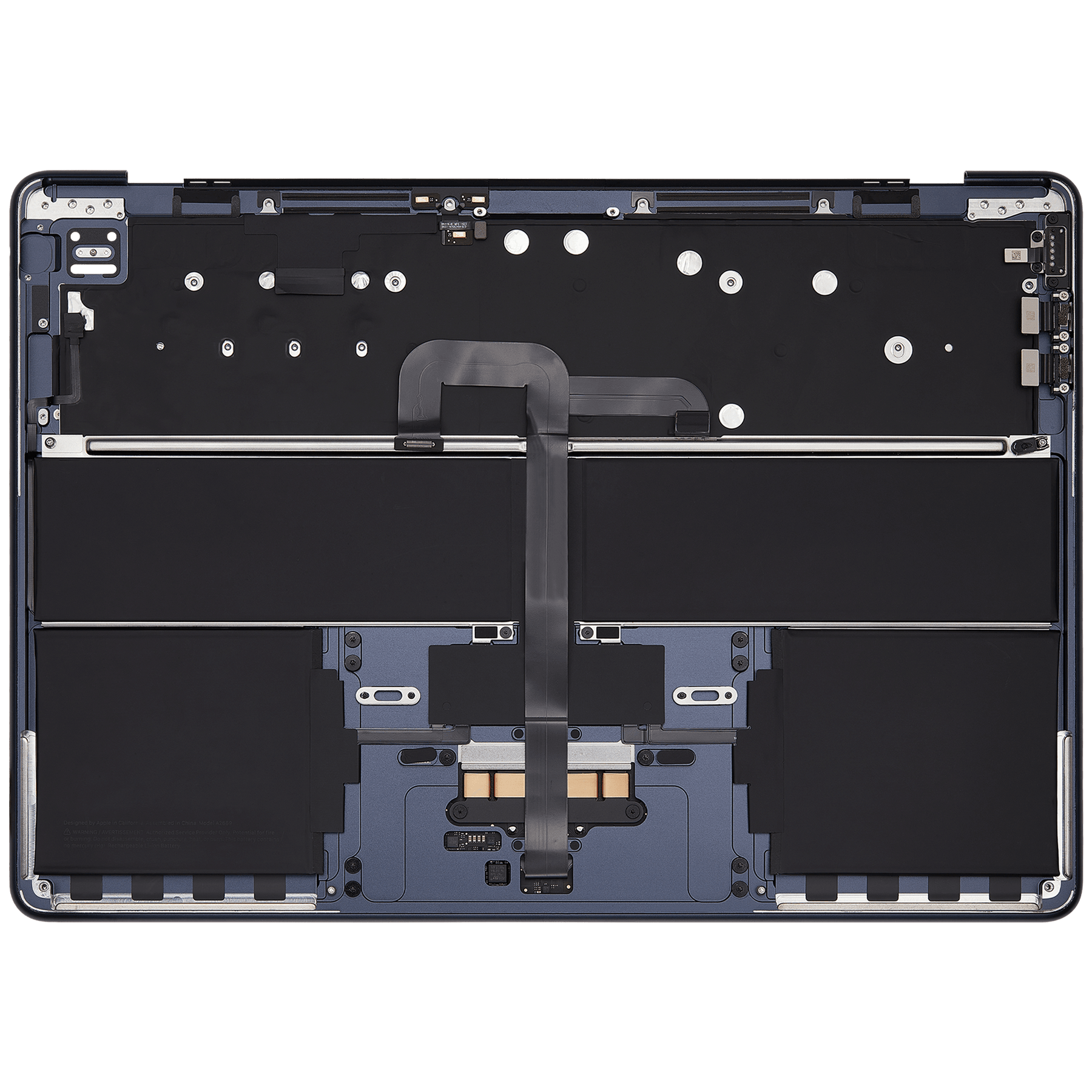 Top Case Assembly With Battery And Keyboard Compatible For MacBook Air 13" (A2681 / Mid 2022) (Midnight) (UK Keyboard)