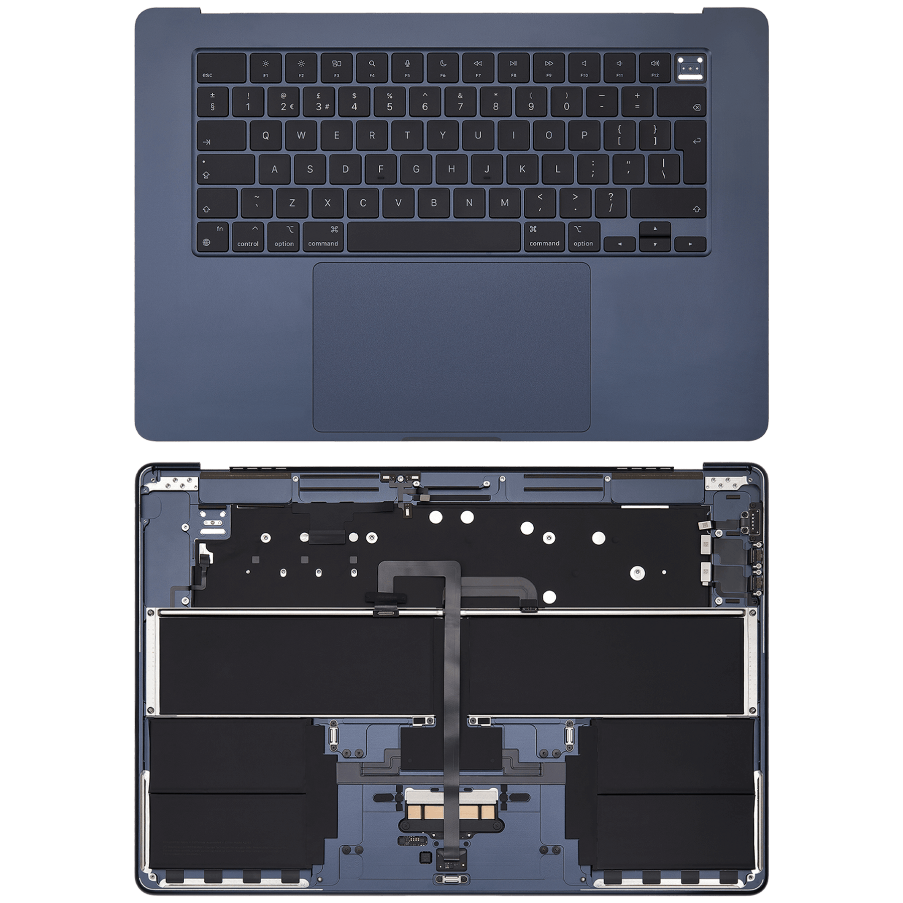 Top Case Assembly With Battery And Keyboard Compatible For MacBook Air 15" (A2941 / Mid 2023) (UK Keyboard) (Midnight)