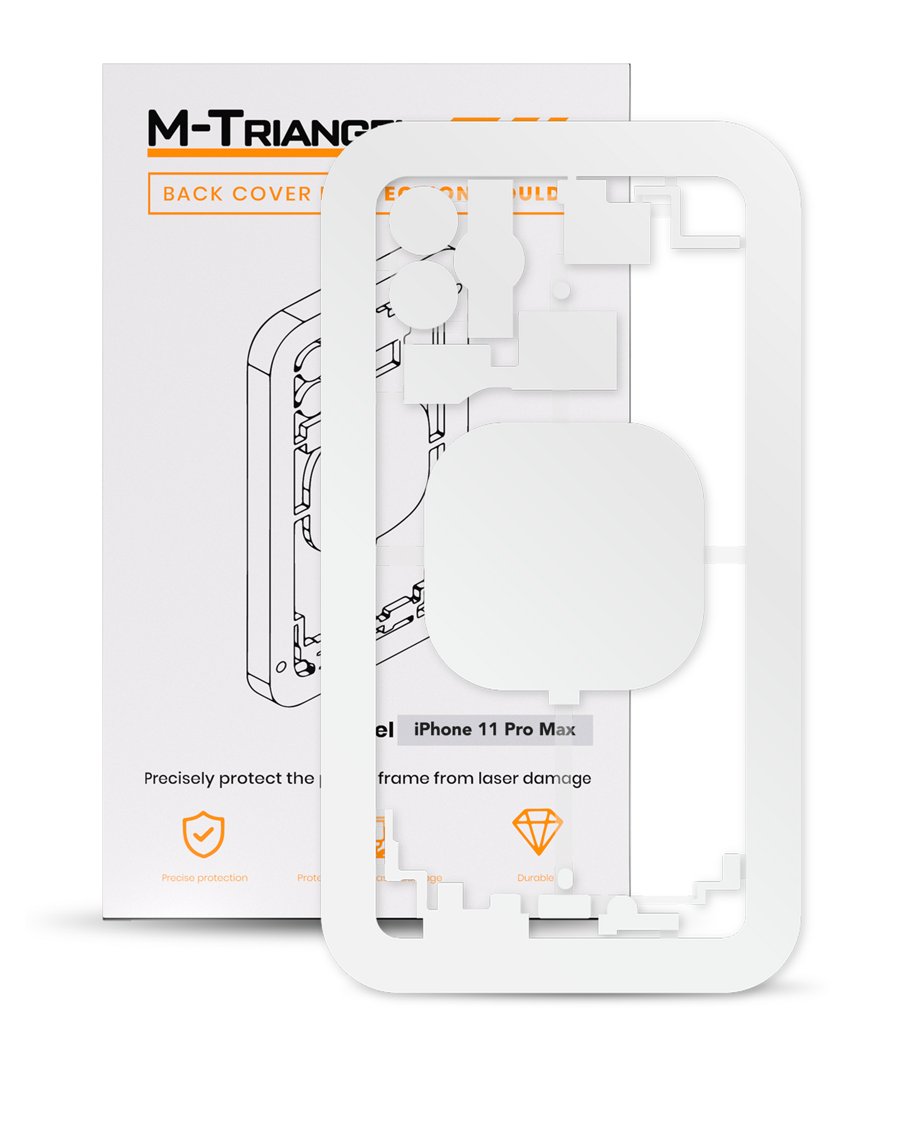 Laser Machine Protection Mold Compatible For iPhone 11 Pro Max (M-Triangel)