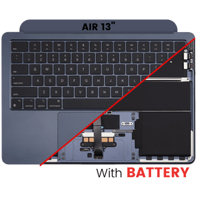 Top Case Assembly With Battery And Keyboard Compatible For MacBook Air 13" (A2681 / Mid 2022) (US Keyboard) (Midnight)