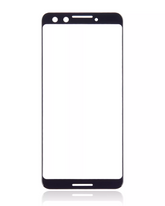 Front Cover Glass Compatible For Google Pixel 3 Replacement (Just Black)