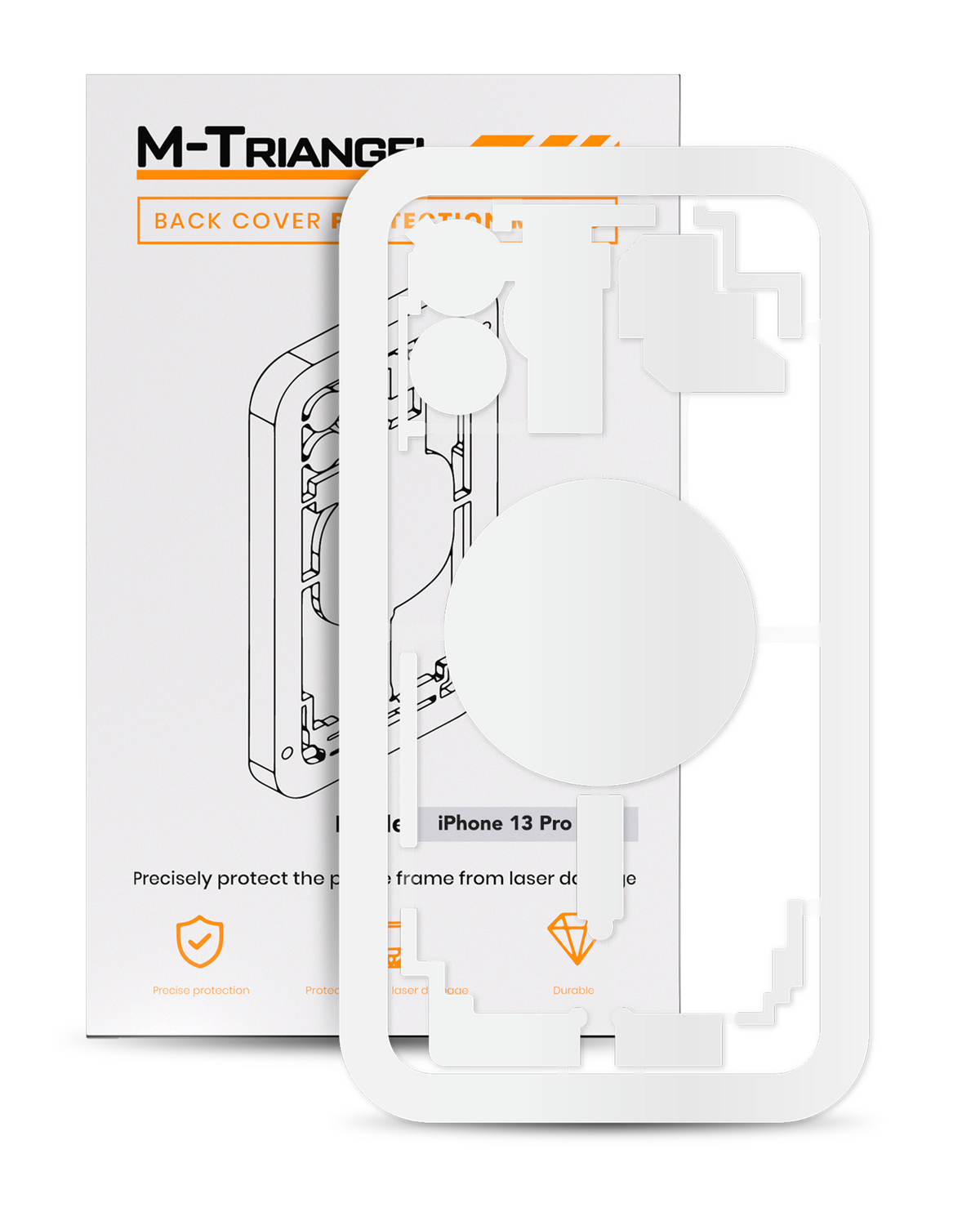 Laser Machine Protection Mold Compatible For iPhone 13 Pro Max (M-Triangel)
