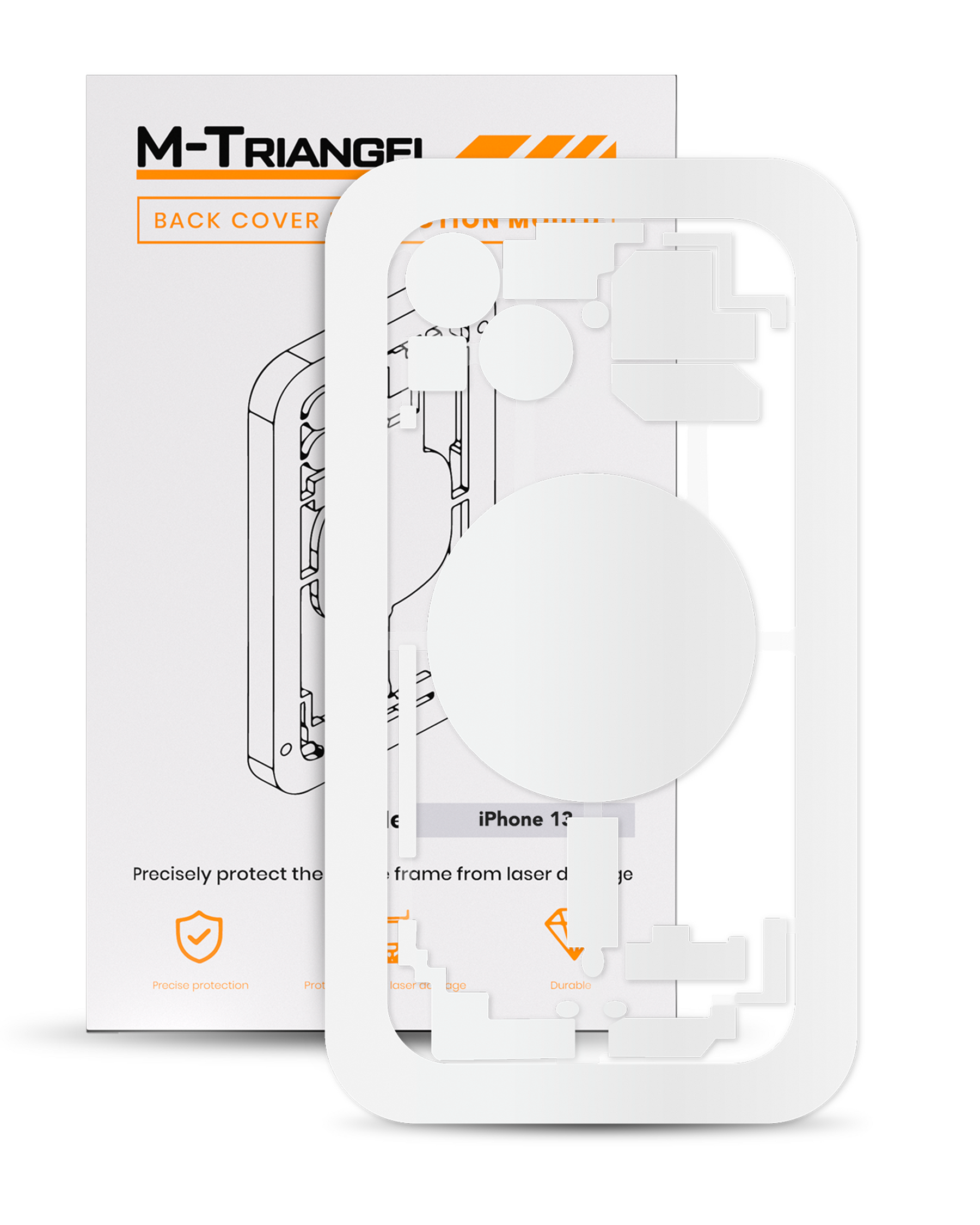 Laser Machine Protection Mold Compatible For iPhone 13 (M-Triangel)