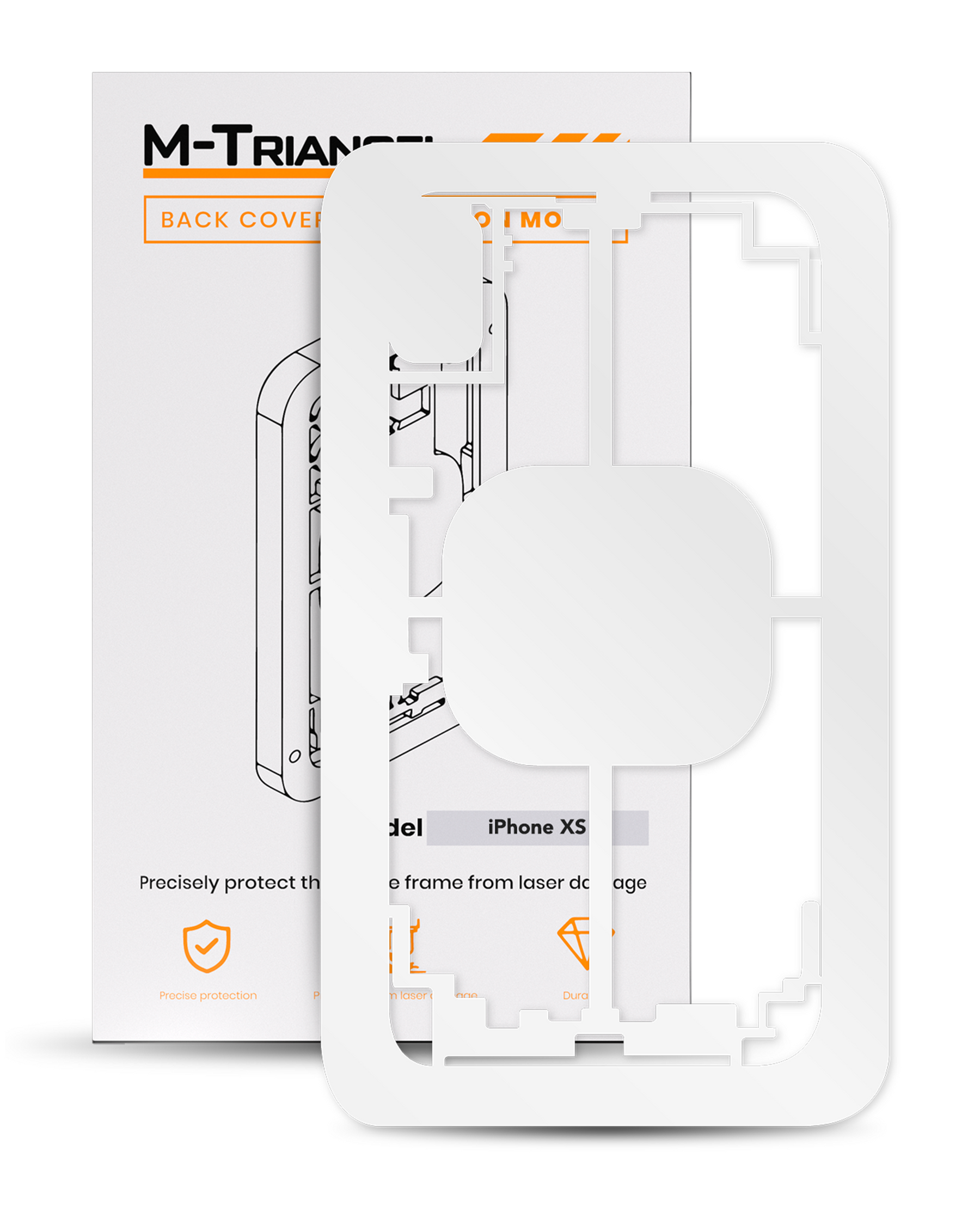 Laser Machine Protection Mold Compatible For iPhone XS (M-Triangel)