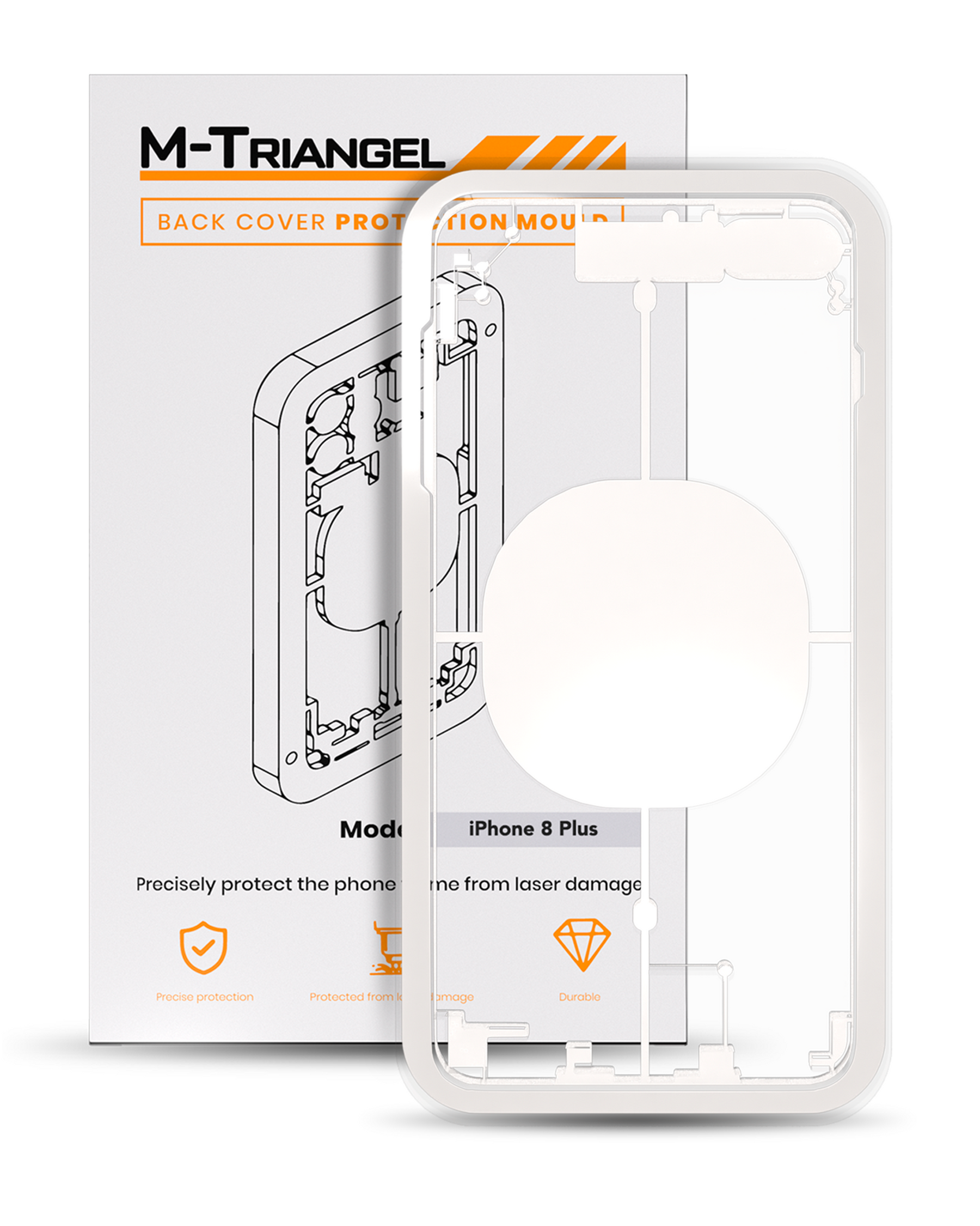 Laser Machine Protection Mold Compatible For iPhone 8 Plus (M-Triangel)