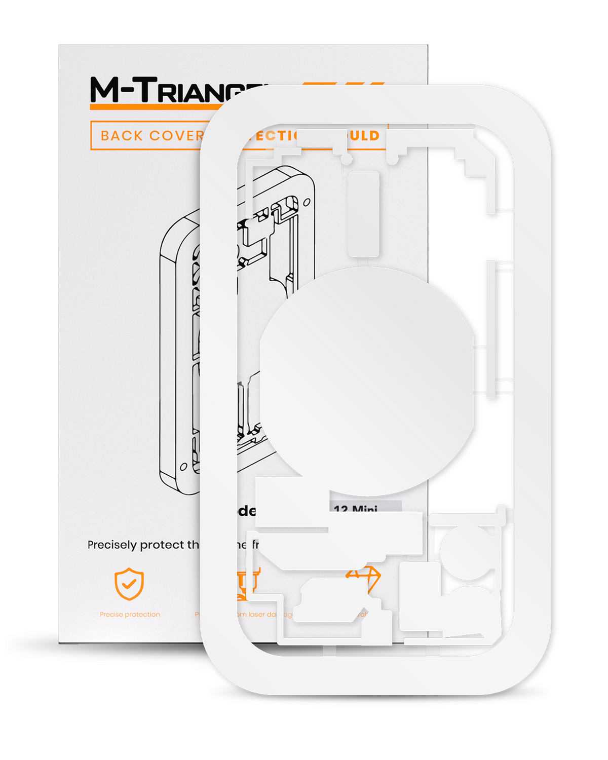 Laser Machine Protection Mold Compatible For iPhone 12 Mini (M-Triangel)