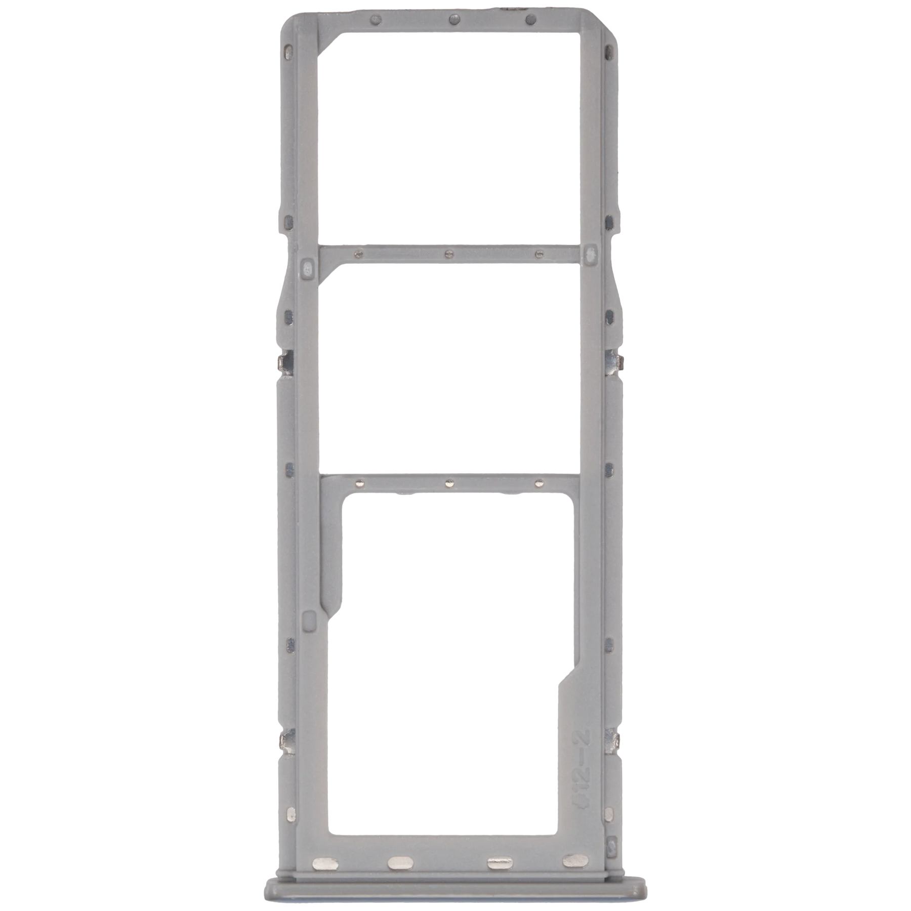 Dual Sim Card Tray Compatible For Samsung Galaxy A20 (A205 / 2019) / A30 (A305 / 2019) / A50 (A505 / 2019) (Silver)