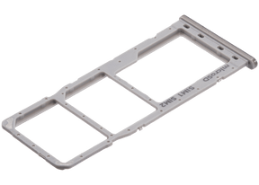 Dual Sim Card Tray Compatible For Samsung Galaxy A20 (A205 / 2019) / A30 (A305 / 2019) / A50 (A505 / 2019) (Silver)