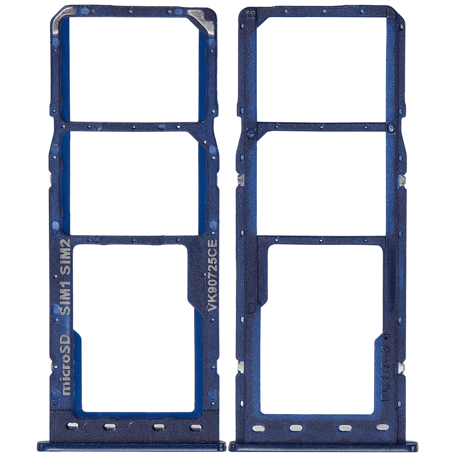 Dual Sim Card Tray Compatible For Samsung Galaxy A10 (A105 / 2019) (Blue)