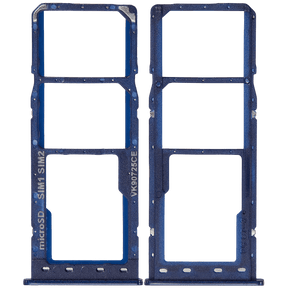 Dual Sim Card Tray Compatible For Samsung Galaxy A10 (A105 / 2019) (Blue)