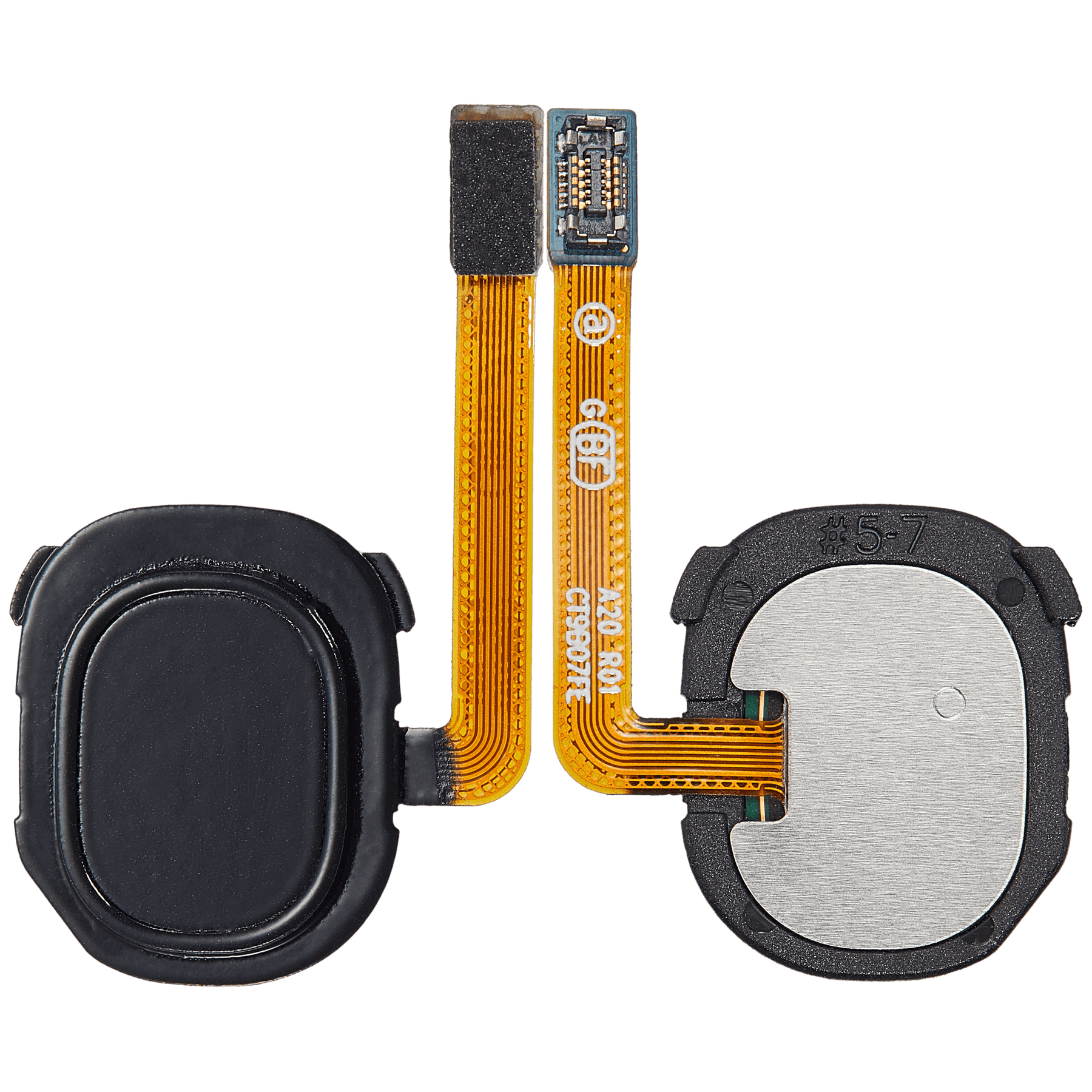 Fingerprint Reader With Flex Cable Compatible For Samsung Galaxy A20 (A205 / 2019) (Black)
