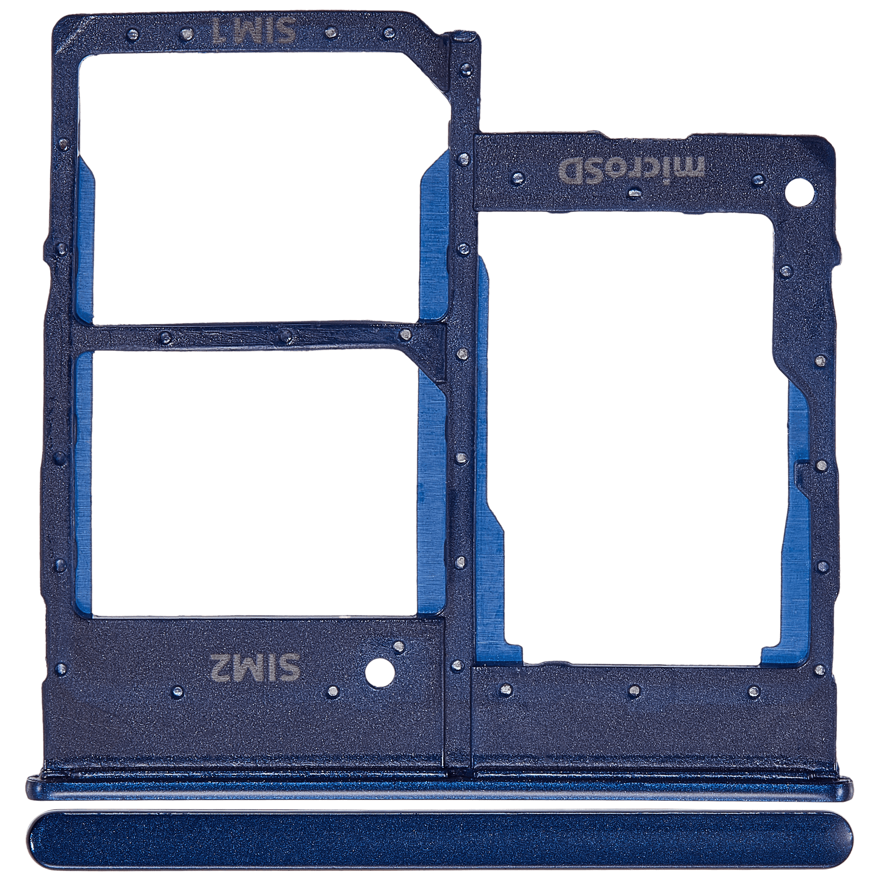 Dual Sim Card Tray Compatible For Samsung Galaxy A20E (A202 / 2019) (Blue)