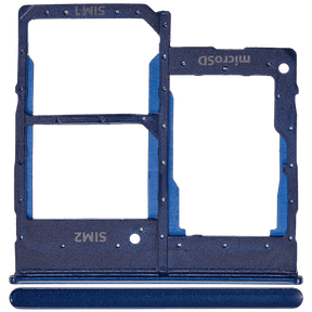 Dual Sim Card Tray Compatible For Samsung Galaxy A20E (A202 / 2019) (Blue)