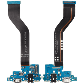 Charging Port Flex With Headphone Jack Replacement Compatible For Samsung Galaxy A51 5G UW (A516 / 2020) (A516V) (Verizon Version) (Premium)
