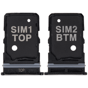 Replacement Dual Sim Card Tray Compatible For Samsung Galaxy A80 (A805 / 2019) (Phantom Black)