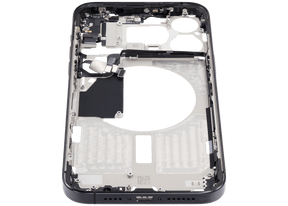 Mid-Frame Housing With Power And Volume Button Compatible For iPhone 15 Pro Max (International Version) (Used OEM Pull: Grade A) (Black Titanium)