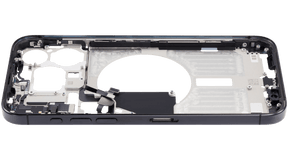 Mid-Frame Housing With Power And Volume Button Compatible For iPhone 15 Pro Max (International Version) (Used OEM Pull: Grade A) (Black Titanium)