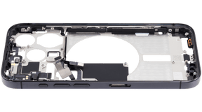 Mid-Frame Housing With Power And Volume Button Compatible For iPhone 15 Pro (International Version) (Used OEM Pull: Grade A) (Black Titanium)