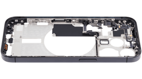 Mid-Frame Housing With Power And Volume Button Compatible For iPhone 15 Pro (International Version) (Used OEM Pull: Grade A) (Black Titanium)