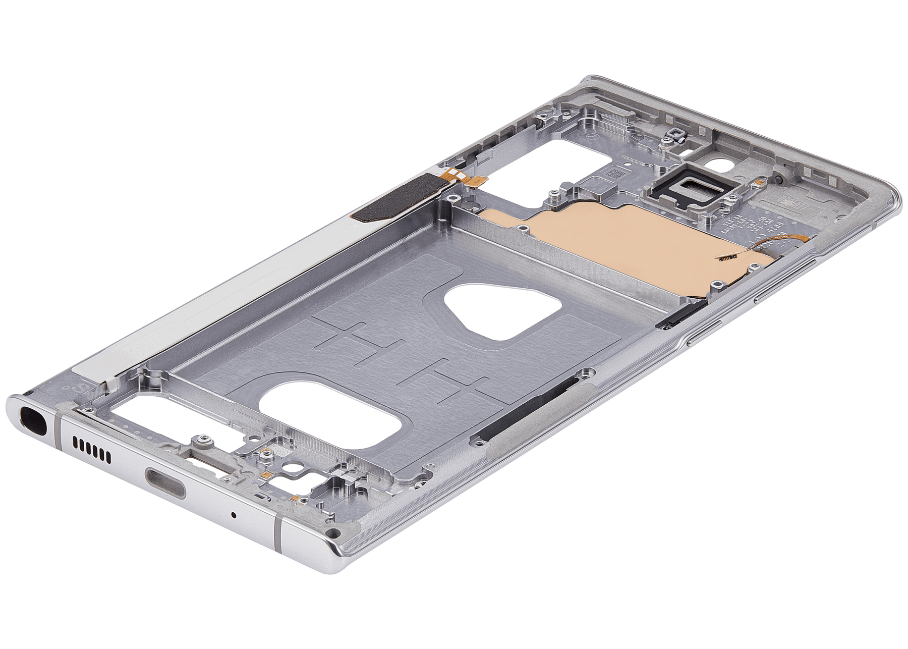Replacement Mid-Frame Housing Compatible For Samsung Galaxy Note 10 Plus (Aura White)