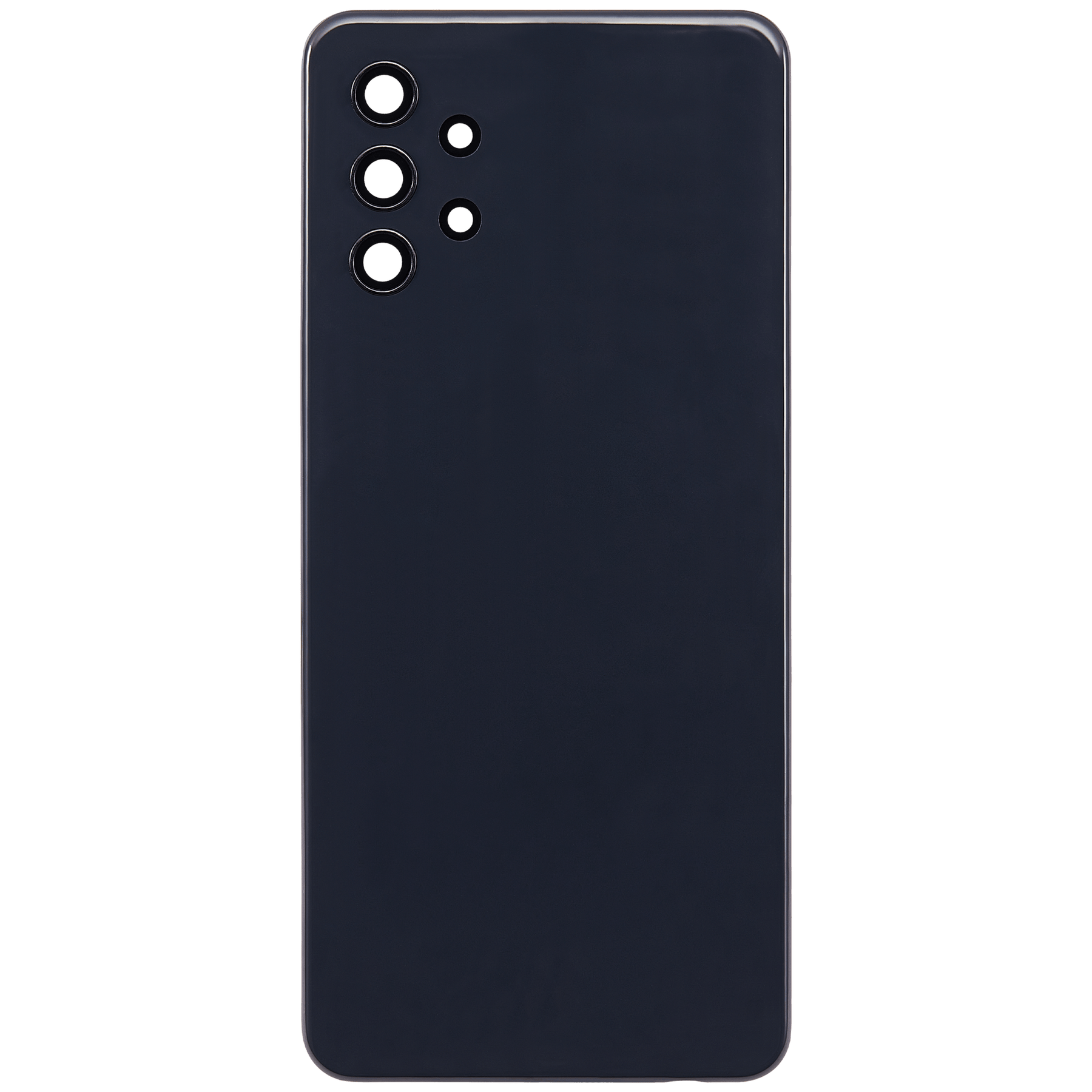 Back Cover Glass With Camera Lens Compatible For Samsung Galaxy A32 5G (A326 / 2021) (Vemake) (Awesome Black)