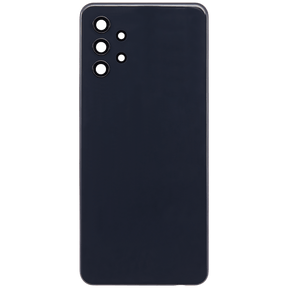 Back Cover Glass With Camera Lens Compatible For Samsung Galaxy A32 5G (A326 / 2021) (Vemake) (Awesome Black)