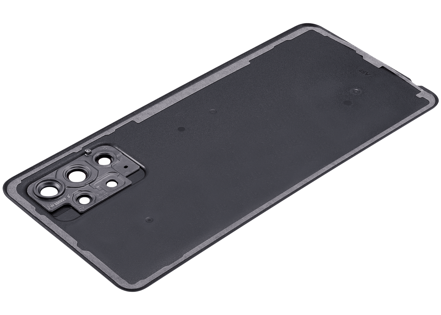 Replacement Back Cover Glass With Camera Lens Compatible For Samsung Galaxy A52 4G (A525 / 2021) (Vemake) (Black)