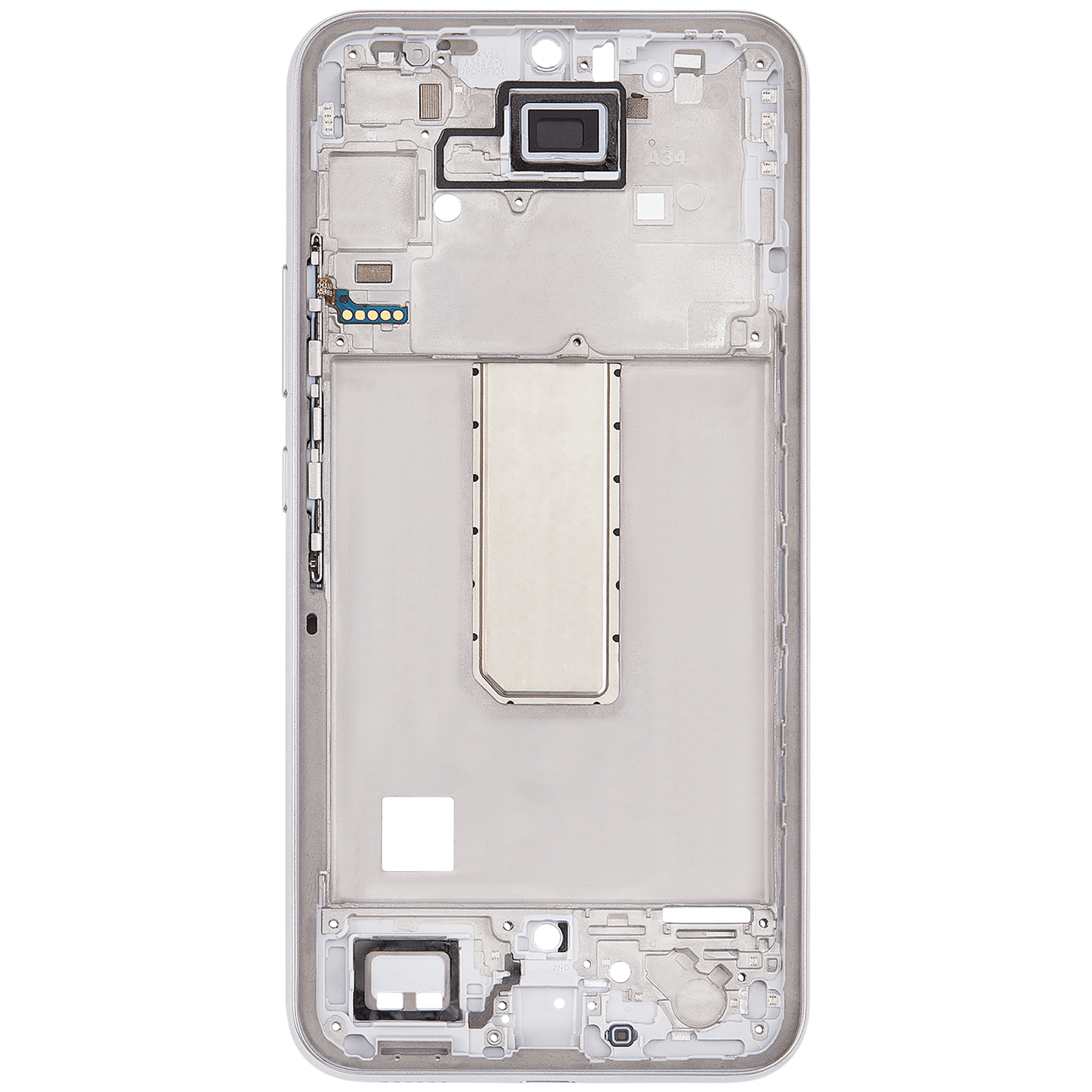 Mid-Frame Housing Compatible For Samsung Galaxy A34 (A346 / 2023) (Silver)