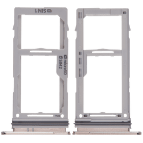 Replacement Dual Sim Card Tray Compatible For Samsung Galaxy S10 / S10 Plus / S10E (Gold)
