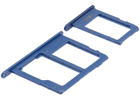 Replacemet Sim Card Tray Compatible For Samsung Galaxy A6 (A600 / 2018) / A6 Plus (A605 / 2018) (Blue)