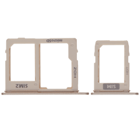 Replacement Sim Card Tray Compatible For Samsung Galaxy A6 (A600 / 2018) / A6 Plus (A605 / 2018) (Gold)