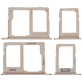 Sim Card Tray Replacement Compatible For Samsung Galaxy A6 (A600 / 2018) / A6 Plus (A605 / 2018) (Gold)