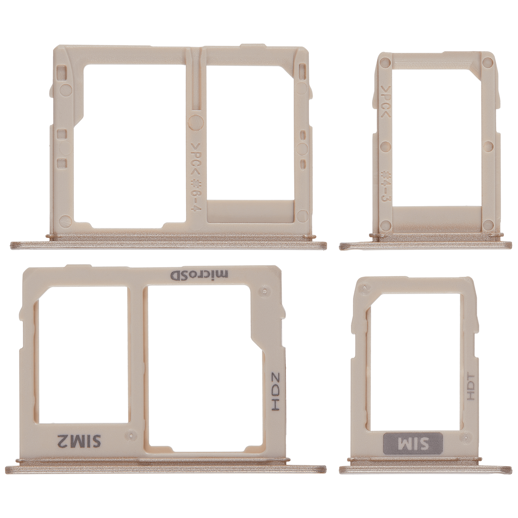 Sim Card Tray Replacement Compatible For Samsung Galaxy A6 (A600 / 2018) / A6 Plus (A605 / 2018) (Gold)