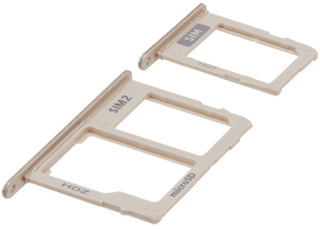 Sim Card Tray Replacement Compatible For Samsung Galaxy A6 (A600 / 2018) / A6 Plus (A605 / 2018) (Gold)