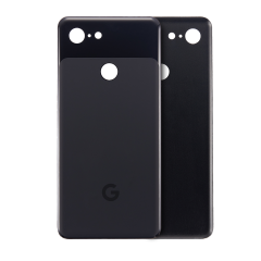 Back cover Glass Compatible For Google Pixel 3 Replacement (Just Black)