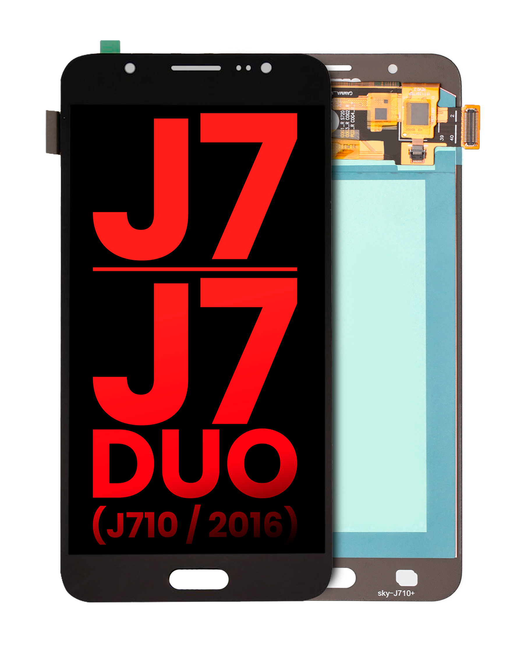 OLED Assembly Without Frame Compatible For Samsung Galaxy J7 / J7 Duo (J710 / 2016) (Aftermarket Plus) (Black)
