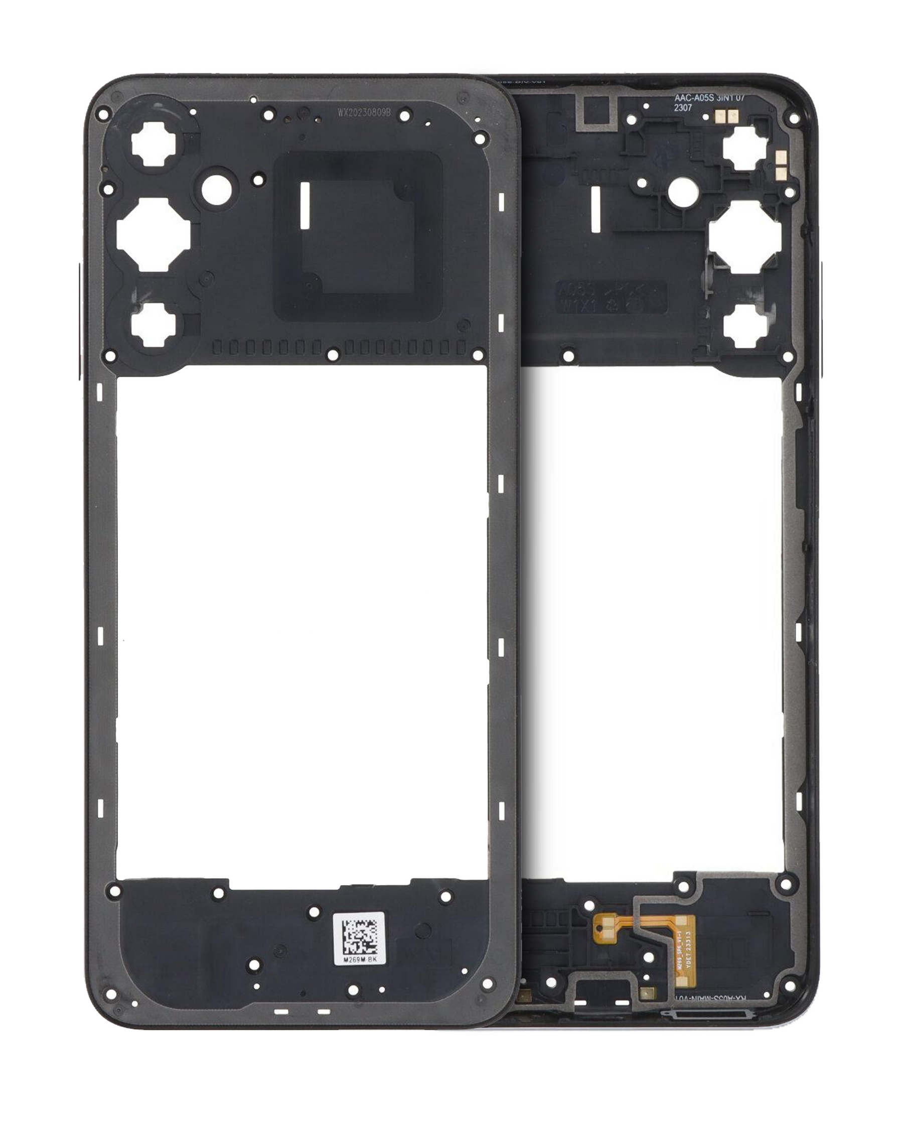 Mid-Frame Housing Compatible For Samsung Galaxy A05S (A057 / 2023) (Black)