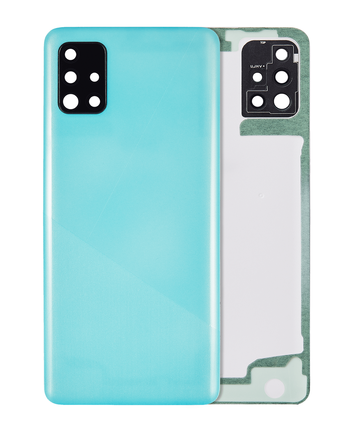 Back Cover Glass With Camera Lens Replacement  Compatible For Samsung Galaxy A51 5G (A516 / 2020) (Service Pack) (Blue)