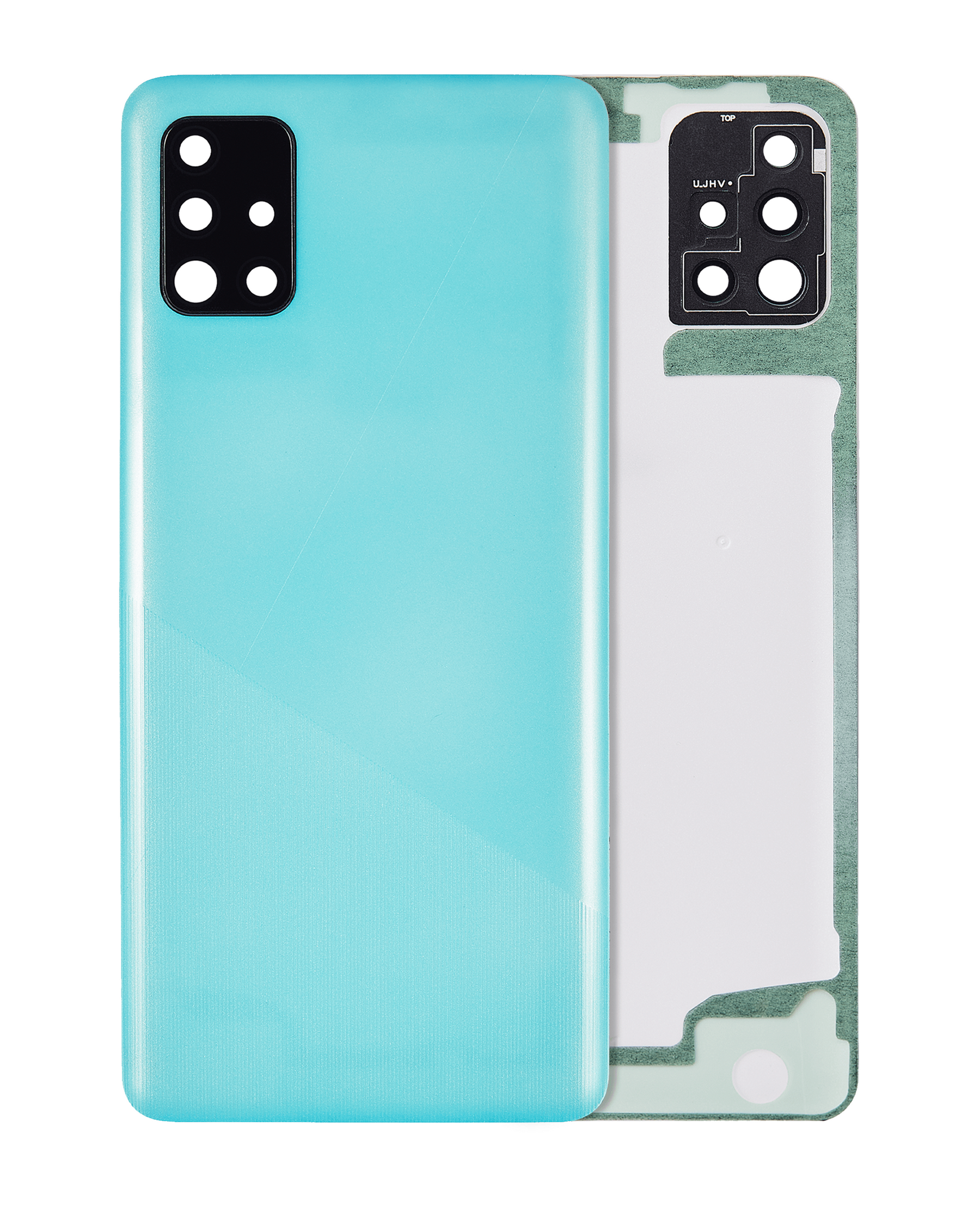 Back Cover Glass With Camera Lens Replacement  Compatible For Samsung Galaxy A51 5G (A516 / 2020) (Service Pack) (Blue)