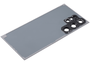 Back Cover Glass With Camera Lens Compatible For Samsung Galaxy S24 Ultra 5G Replacement(No Logo) (Aftermarket Plus) (Titanium Yellow)